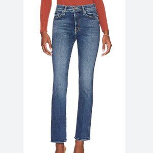 MOTHER Blue Straight Leg Jeans